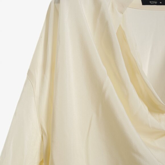 Etro Cream Silk Cowl Neck Tunic - Picture 6 of 9